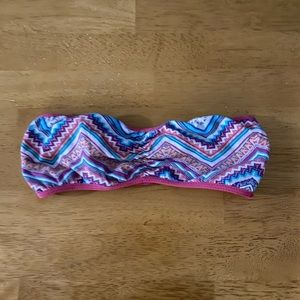 Pink Bandeau, strappy back Sz S